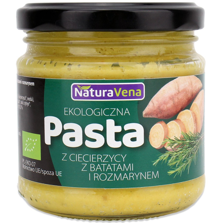 Pasta z Ciecierzycy i Batatów z Rozmarynem BIO 185 g - Naturavena - Ek