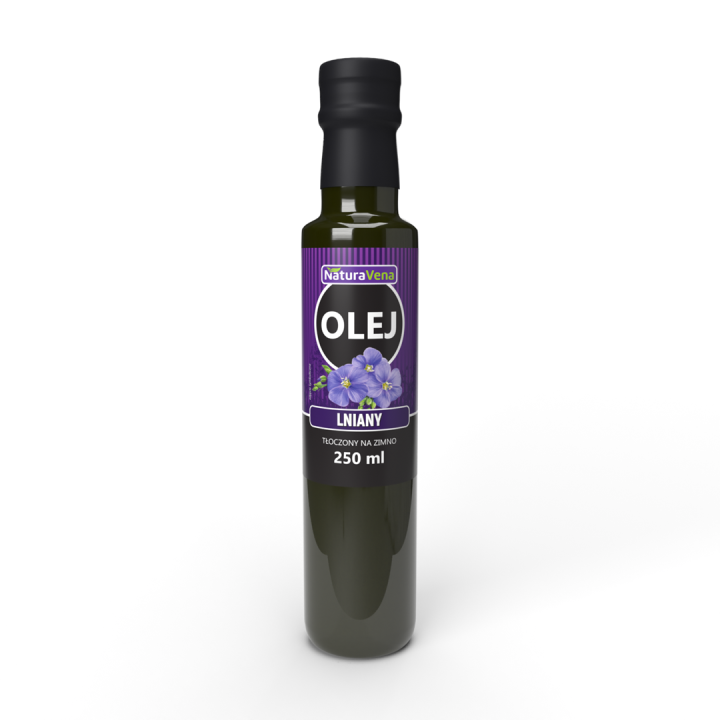 Olej Lniany Tłoczony na Zimno 250 ml - Naturavena - Ekochatka