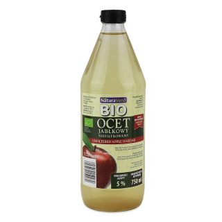 Ocet Jablkowy Niefiltrowany 5% BIO 750 ml - Naturavena - Ekochatka