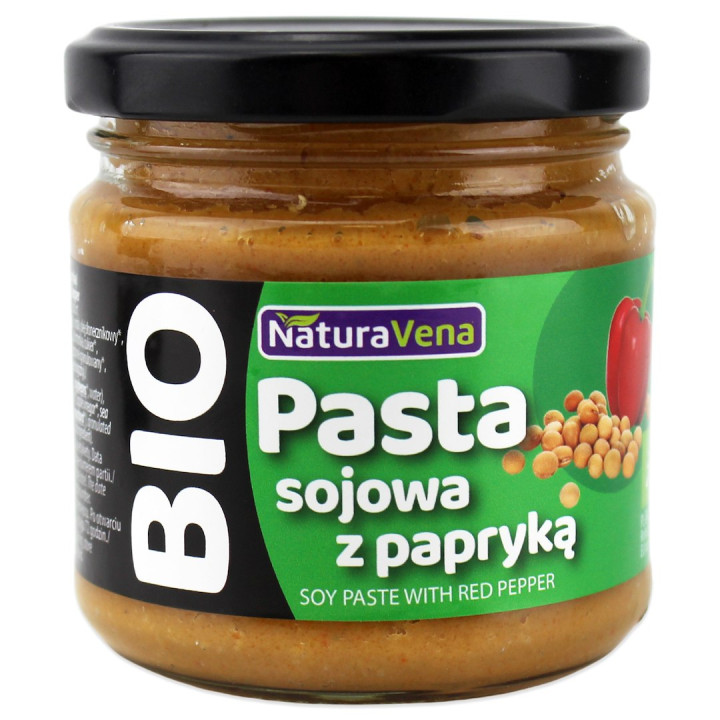 Pasta Sojowa z Papryką BIO 185 g - Naturavena - Ekochatka