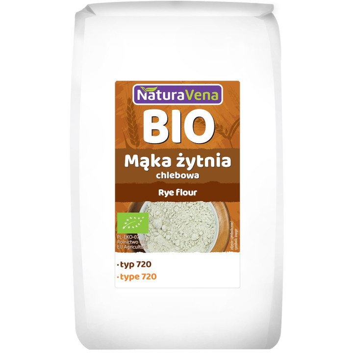 Maka Zytnia Chlebowa Typ 720 BIO 1 kg - Naturavena - Ekochatka