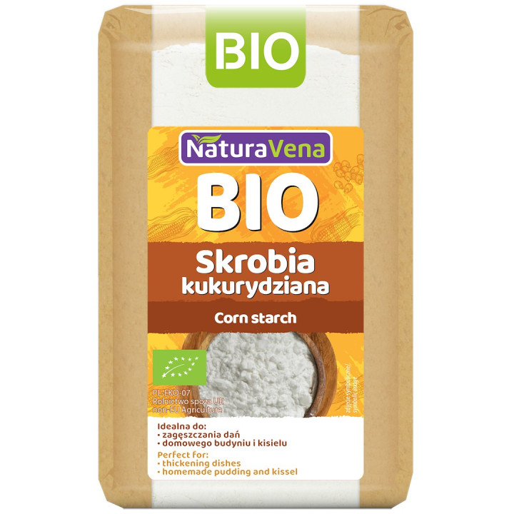 Skrobia Kukurydziana BIO 250 g - Naturavena - Ekochatka