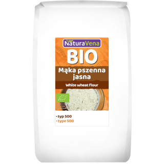 Mąka Pszenna Jasna Typ 500 BIO 1 kg - Naturavena - Ekochatka