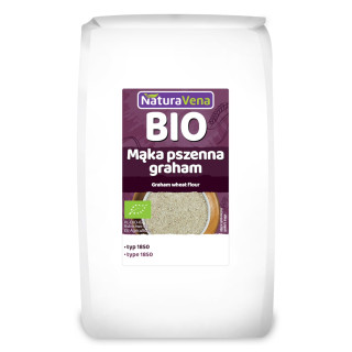 Mąka Pszenna Graham Typ 1850 BIO 1 kg - Naturavena - Ekochatka
