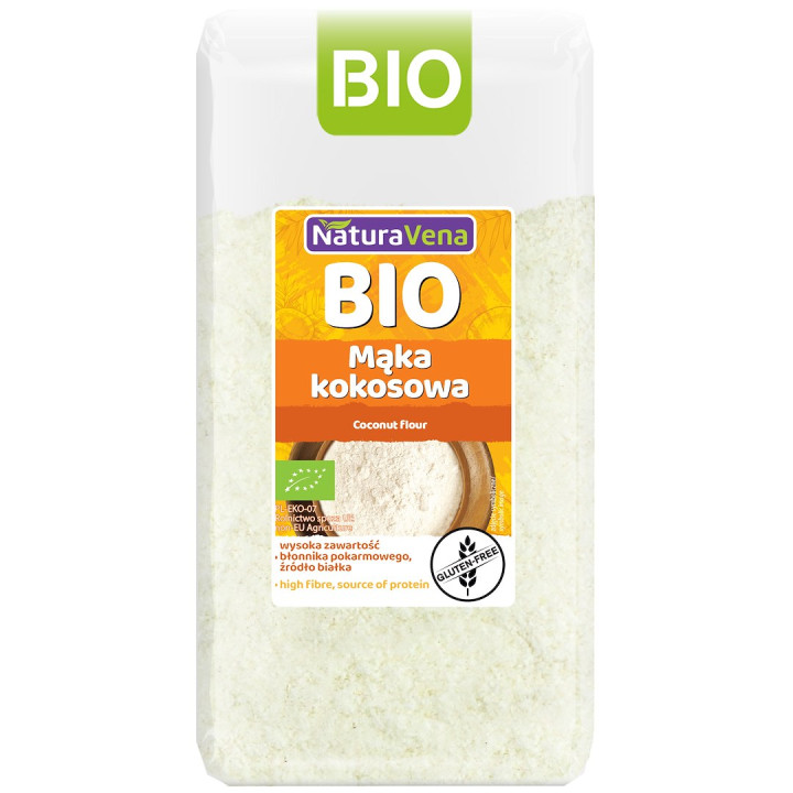 Maka Kokosowa Bezglutenowa BIO 500 g - Naturavena - Ekochatka