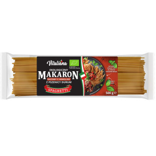 Makaron Spaghetti Razowy BIO 500 g - Vitaliana - Ekochatka