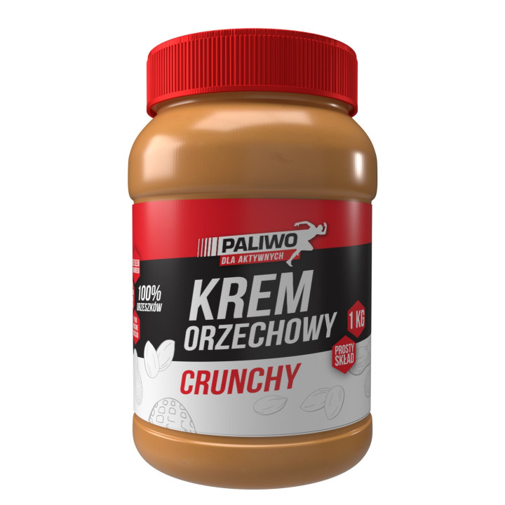 Krem Orzechowy Crunchy 100% 1 kg - Paliwo Dla Aktywnych - Ekochatka