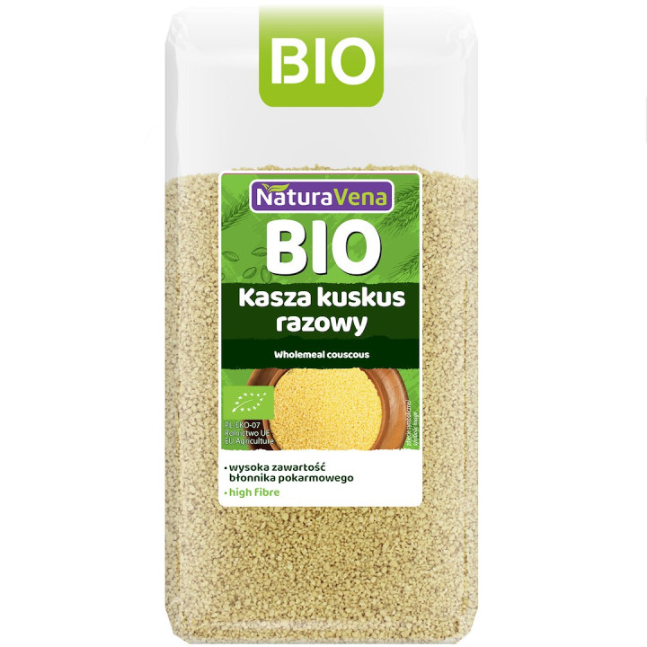 Kuskus Razowy BIO 400 g - Naturavena - Ekochatka