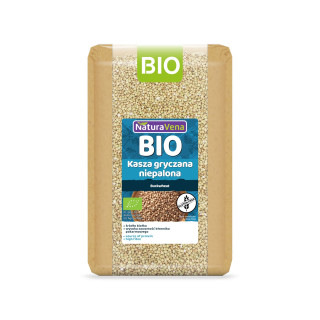 Kasza Gryczana Niepalona Bezglutenowa BIO 1 kg - Naturavena - Ekochatk
