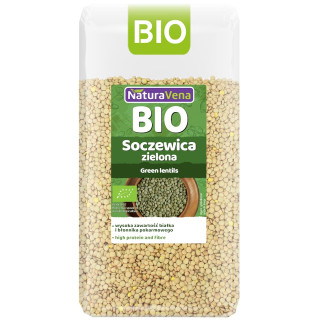 Soczewica Zielona BIO 400 g - Naturavena - Ekochatka