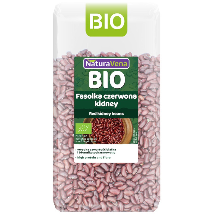 Fasolka Czerwona Kidney BIO 400 g - Naturavena - Ekochatka