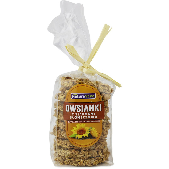 Ciastka Owsiane z Ziarnami Słonecznika 175 g - Naturavena - Ekochatka