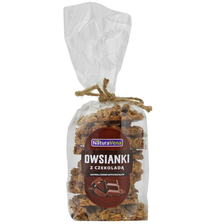 Ciastka Owsiane z Czekoladą 175 g - Naturavena - Ekochatka