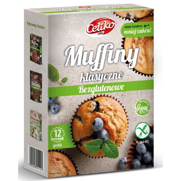 Mieszanka na Muffiny Klasyczne Bezglutenowa 280 g - Celiko - Ekochatka