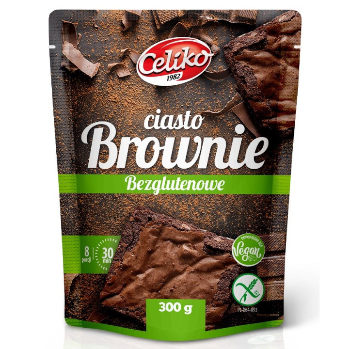 Mieszanka na Brownie Czekoladowe Bezglutenowa 300 g - Celiko - Ekochat