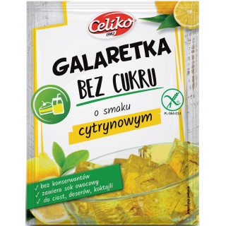 Galaretka Cytrynowa Bez Cukru Bezglutenowa 14 g - Celiko - Ekochatka