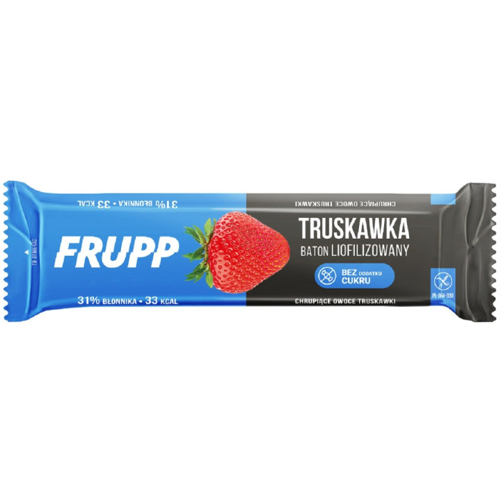 Baton Liofilizowany Truskawkowy Frupp Bezglutenowy 10 g - Celiko - Eko