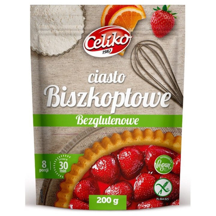 Mieszanka do Wypieku Ciasta Biszkoptowego Bezglutenowa 200 g - Celiko 