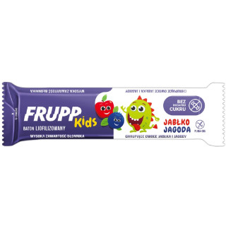 Baton Liofilizowany Frupp Kids Jabłko-Jagoda Bezglutenowy 9 g - Celiko