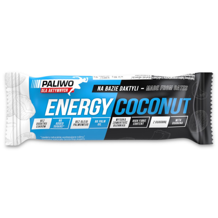 Baton Energetyczny Kokos i Guarana 50 g - Paliwo Dla Aktywnych - Ekoch