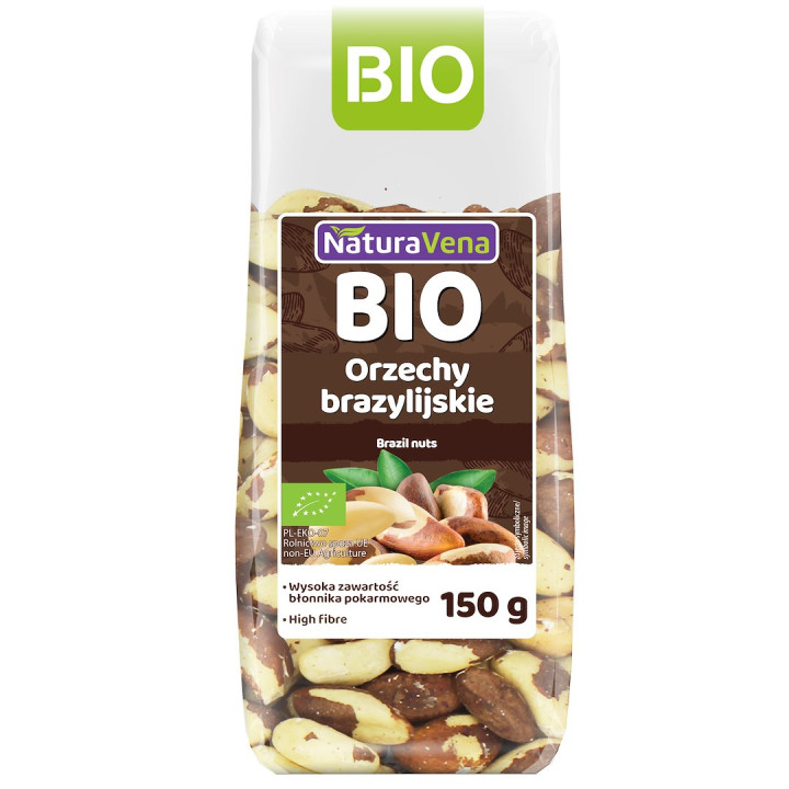 Orzechy Brazylijskie BIO 150 g - Naturavena - Ekochatka
