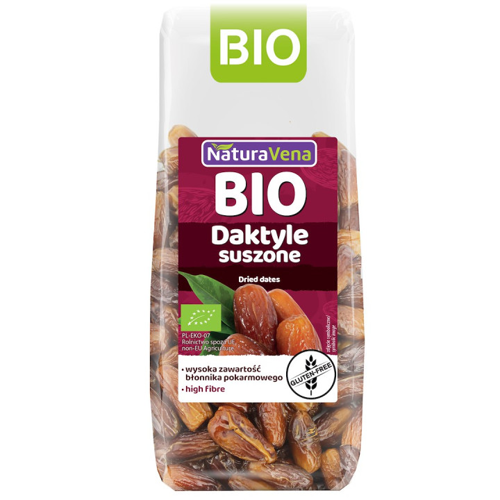 Daktyle Suszone Bezglutenowe BIO 150 g - Naturavena - Ekochatka