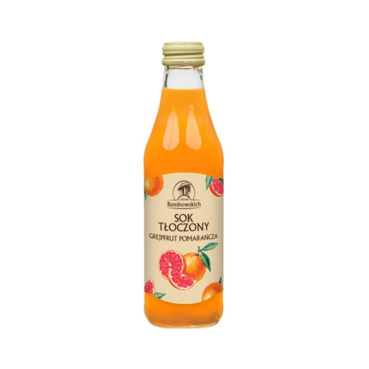 Sok Grejpfrutowo-Pomarańczowy NFC Tłoczony 250 ml - Rembowscy - Ekocha