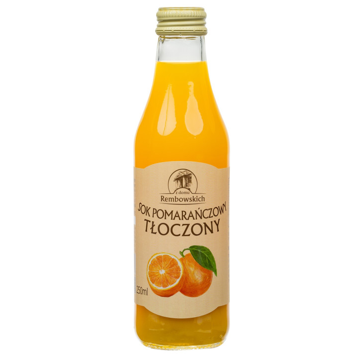 Sok Pomarańczowy NFC Tłoczony 250 ml - Rembowscy - Ekochatka