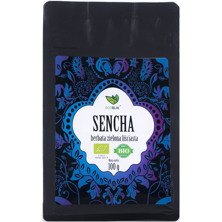 Herbata Zielona Sencha Liściasta BIO 100 g - Ecoblik - Ekochatka