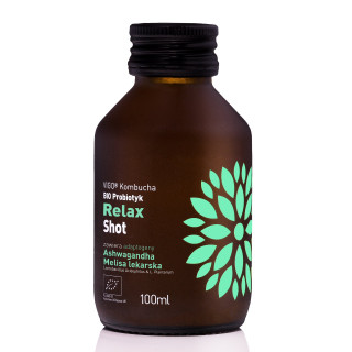 Shot Kombucha Probiotyk Relax Bezglutenowy BIO 100 ml - Vigo Yoko - Ek