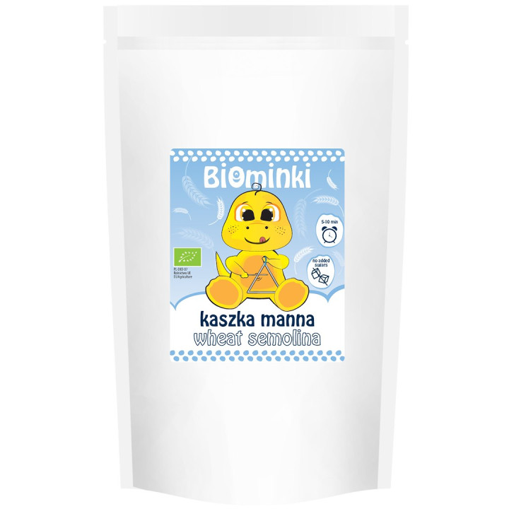 Kaszka Manna bez Dodatku Cukrów BIO 500 g - Biominki - Ekochatka