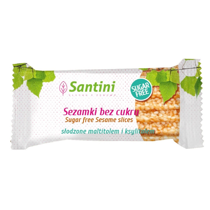 Sezamki Bez Cukru z Maltitolem i Ksylitolem 27 g - Santini - Ekochatka