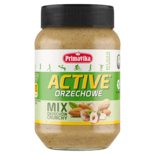 Krem Orzechowy Crunchy Mix 4 Orzechy Solony Bezglutenowy 470 g - Prima