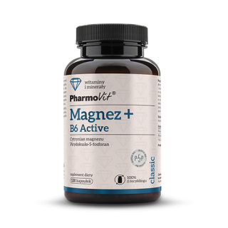 Magnez + Witamina B6 Activ Bezglutenowy 120 Kapsułek - Pharmovit - Eko