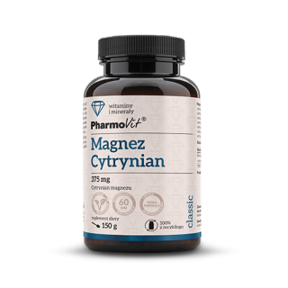 Cytrynian Magnezu w Proszku Bezglutenowy 150 g - Pharmovit - Ekochatka