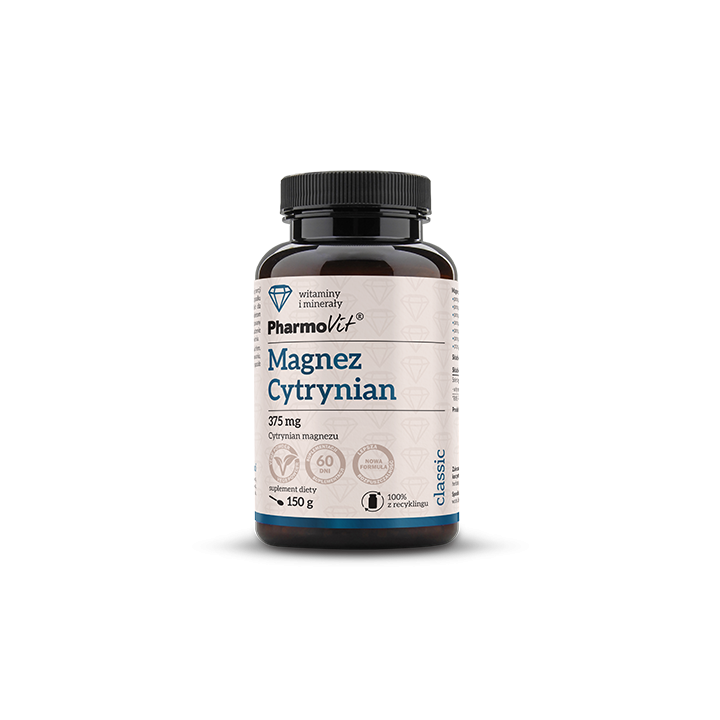 Cytrynian Magnezu w Proszku Bezglutenowy 150 g - Pharmovit - Ekochatka
