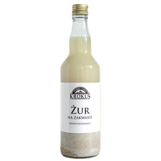 Żur na Zakwasie Chlebowym Niepasteryzowany 500 ml - Krokus - Ekochatka