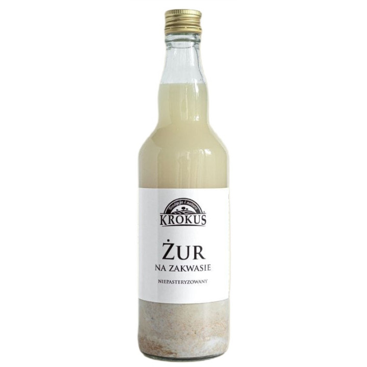 Żur na Zakwasie Chlebowym Niepasteryzowany 500 ml - Krokus - Ekochatka