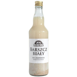 Barszcz Biały na Zakwasie Niepasteryzowany 480 ml - Krokus - Ekochatka