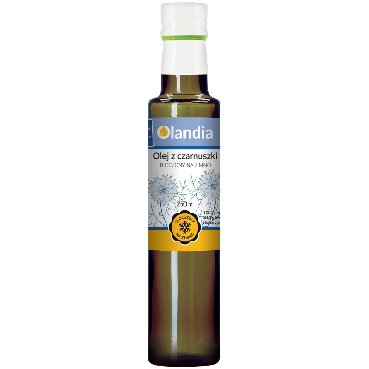 Olej z Czarnuszki Tłoczony na Zimno 250 ml - Olandia - Ekochatka