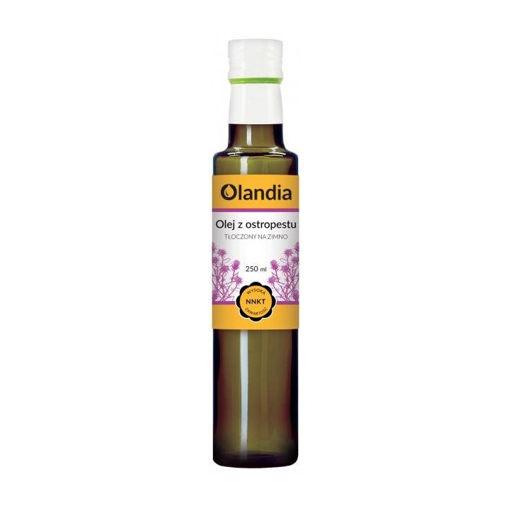 Olej z Ostropestu Plamistego Tłoczony na Zimno 250 ml - Olandia - Ekoc