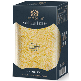 Makaron Krajanka Średnia 8-Jajeczny Semolinowy 200 g - Bartolini - Eko