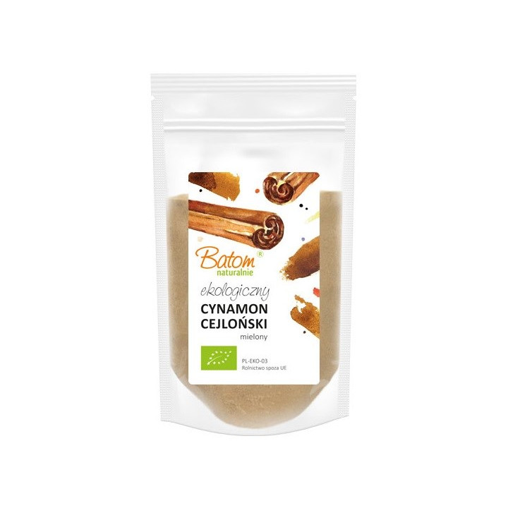Cynamon Cejloński Mielony BIO 125 g - Batom - Ekochatka