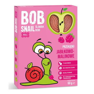 Przekąska Owocowa Roll Jabłko-Malina Bezglutenowa 60 g - Bob Snail - E