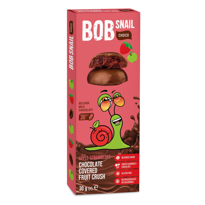Przekąska Choco Jabłko-Truskawka w Czekoladzie Mlecznej Bezglutenowa 3