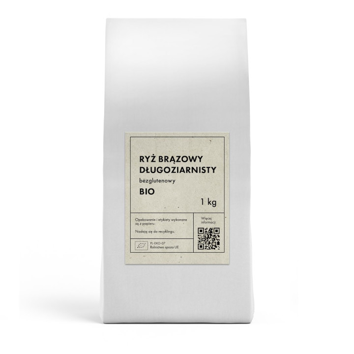 Ryz Brazowy Dlugoziarnisty Bezglutenowy BIO 1 kg - The Planet - Ekocha