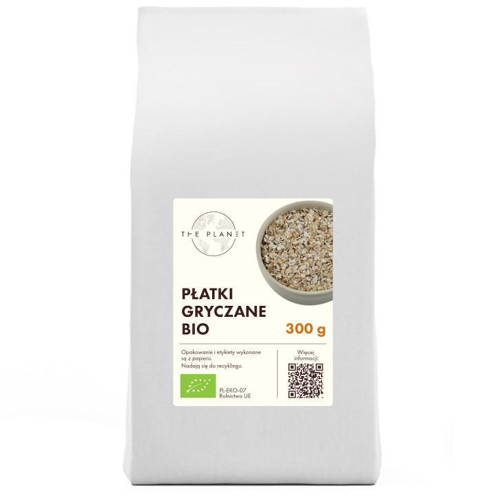 Płatki Gryczane BIO 300 g - The Planet - Ekochatka