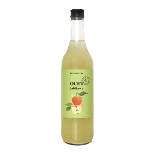 Ocet Jabłkowy 4% Niefiltrowany BIO 500 ml - Delikatna - Ekochatka