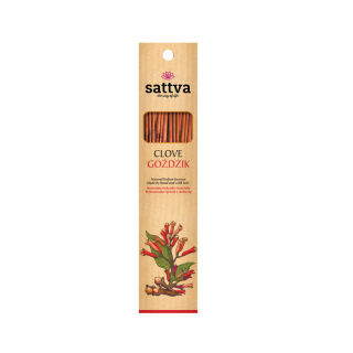 Kadzidełka Indyjskie Goździk Naturalne 15 szt. 30 g - Sattva - Ekochat