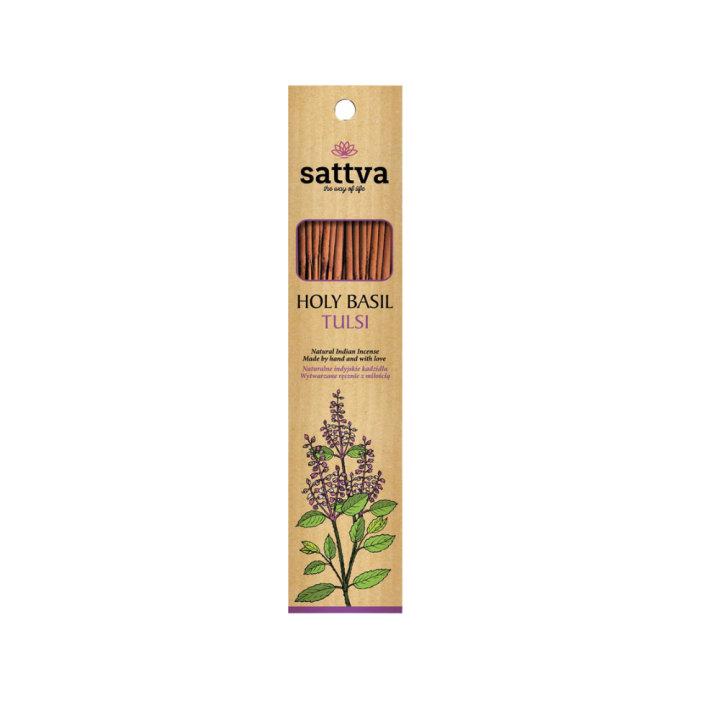 Kadzidełka Indyjskie Tulsi Święta Bazylia 30 g 15 szt. - Sattva - Ekoc